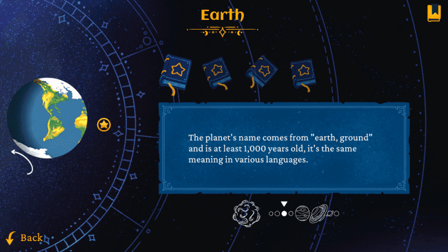 Captura de tela do jogo Cat's Cosmic Atlas