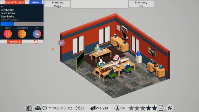 Comic Book Tycoon game screenshot