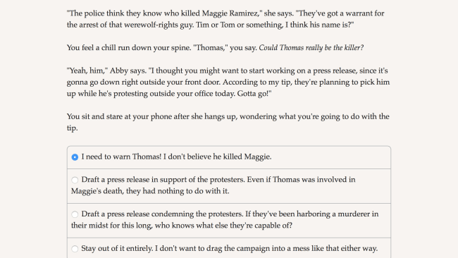 Congresswolf oyunu ekran görüntüleri