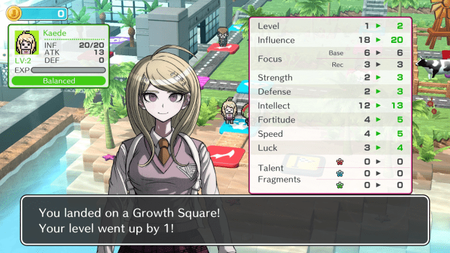 Captura de tela do jogo de Danganronpa S: Ultimate Summer Camp