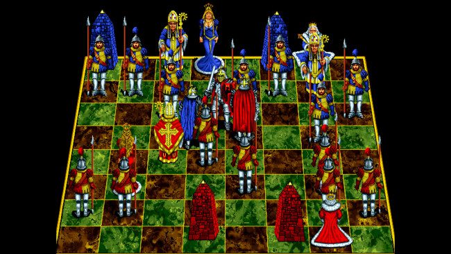 Capture d'écran du jeu d'échecs de combat