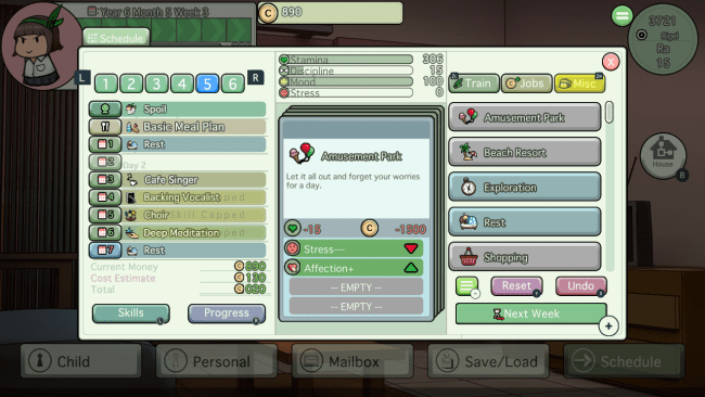 Ciel Fledge : Capture d'écran du jeu Parenting Simulator