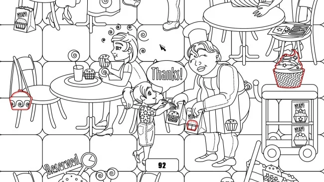 Hidden Cupcakes Game Screenshot