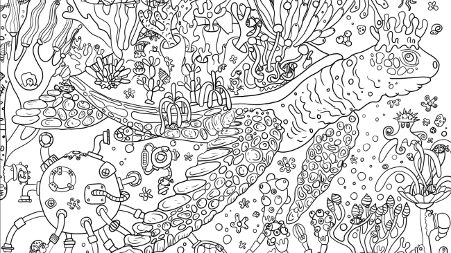 Capture d'écran PC avec poisson caché