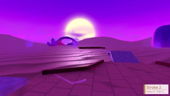 Captura de pantalla del juego de golf 4D