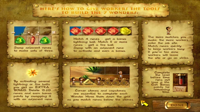 Screenshot of Wonders of the Ancient World game