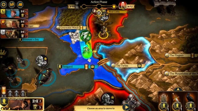 Game of Thrones: The Board Game – Screenshot of the game in digital edition