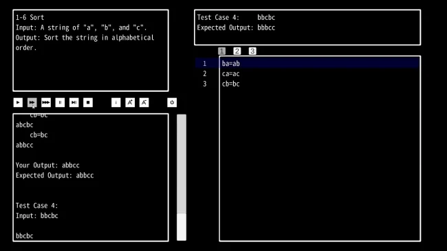 Capture d'écran du jeu A=B