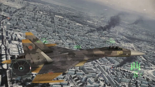 Ace Combat Assault Horizon: captura de pantalla del juego de edición mejorada