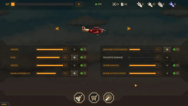Capture d'écran du jeu Aircraft Evolution
