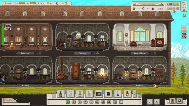 Ale Abbey Game Screenshot – Monastery Brewery Tycoon