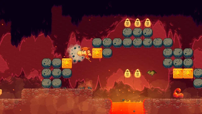 Capture d'écran du gameplay d'Alex Kidd dans Miracle World DX