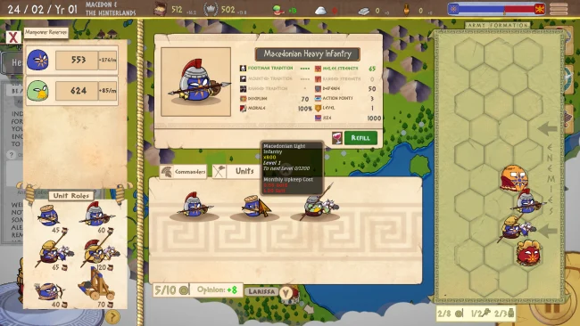 Capture d'écran du jeu Alexanderball: A Countryball Tale