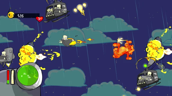 Captura de tela do jogo Alien Hominid HD