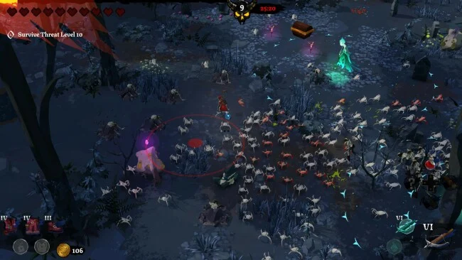 Uma captura de tela do jogo de Ankou