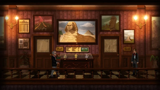 Uma captura de tela do jogo assustador em inglês