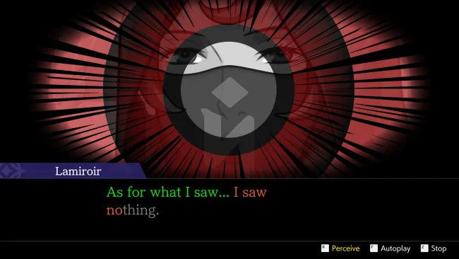 Captura de tela do jogo Apollo Justice: Ace Attorney Trilogy