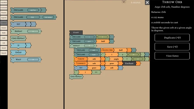 Capture d'écran du jeu Arcane Assembly
