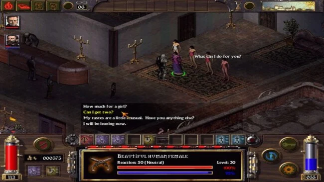 Arcanum: Of Steamworks e Magick Obscura Captura de tela do jogo