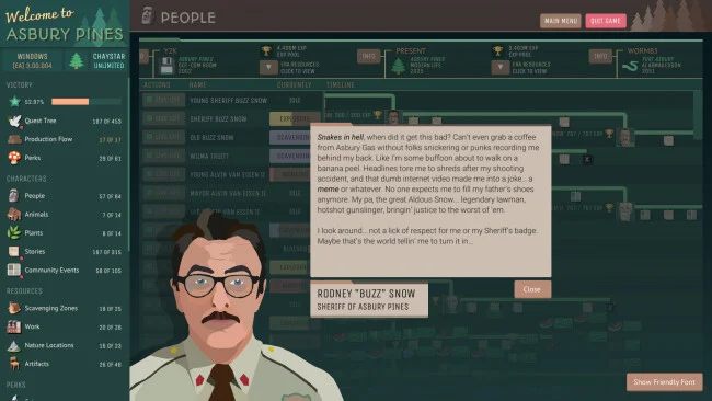 Capture d'écran du PC Asbury Pines