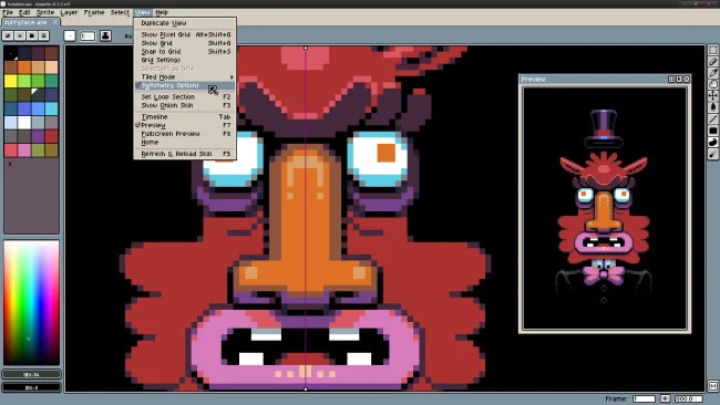 Captura de tela do jogo Aseprite
