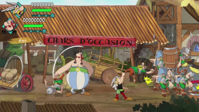 Asterix e Obelix dão um tapa em todos eles! Captura de tela do jogo