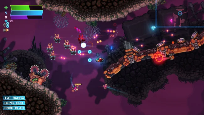 Capture d'écran du jeu ASTRO AQUA KITTY