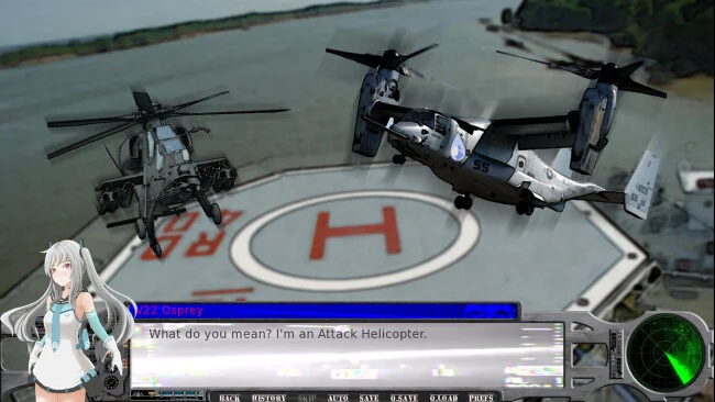 Attack Helicopter Dating Simulator Gameplay Screenshot