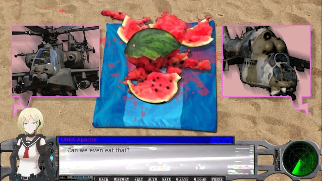 Attack Helicopter Dating Simulator PC Screenshot