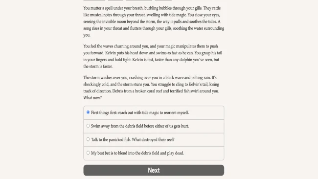 Atlantis Akademisi oyun içi ekran görüntüsü