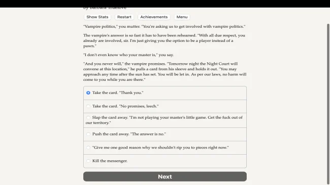 Captura de tela do PC Lua de Sangue