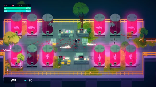 Captura de tela do PC com sangue escorrendo