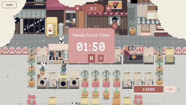 Oyunun ekran görüntüsü Bao Bao'nun Rahat Çamaşırhanesi