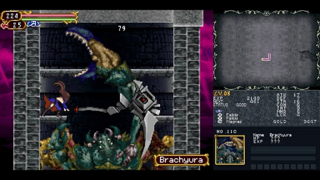 Captura de pantalla de PC de la colección Castlevania Dominus