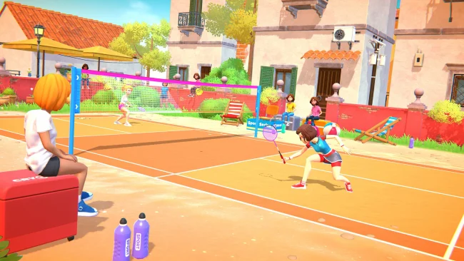 Serie de deportes casuales: captura de pantalla del juego de bádminton