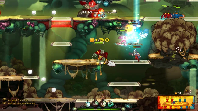 Capture d'écran du jeu Awesomenauts