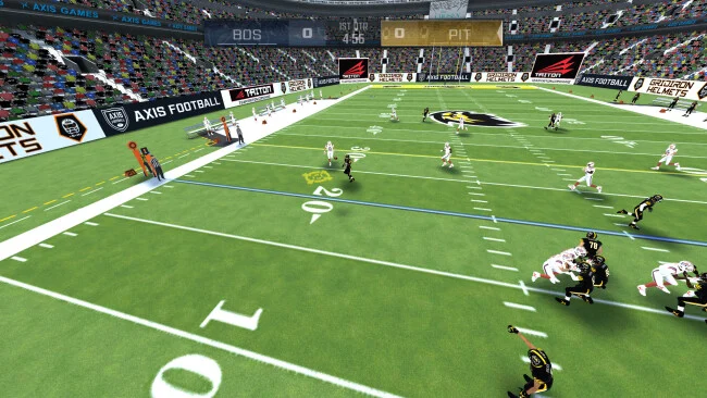 Capture d'écran du jeu de football Axis