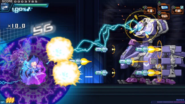 Capture d'écran d'Azure Striker Gunvolt pour PC