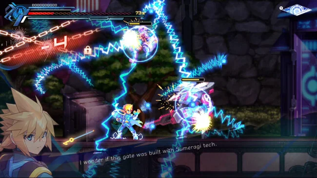 Capture d'écran du jeu Azure Striker GUNVOLT