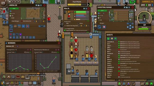 Capture d'écran du jeu Battle Royale Tycoon