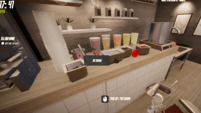 Captura de tela do jogo Boba Tea Shop Simulator