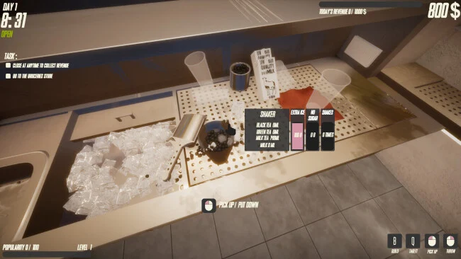Captura de tela do Boba Tea Shop Simulator para PC