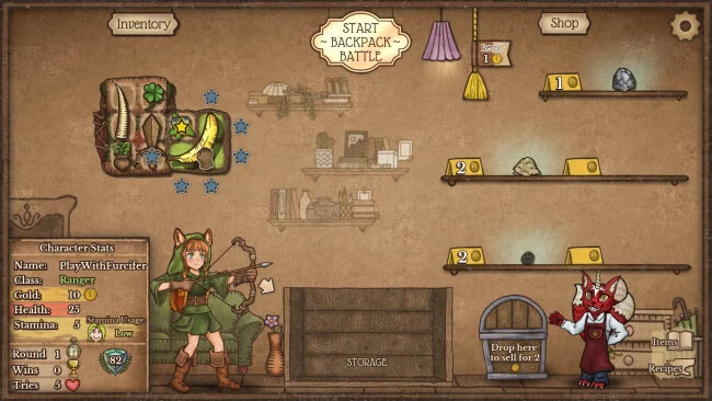 Capture d'écran PC de Batailles de sac à dos
