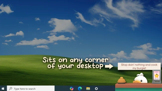 Screenshot of the game Burgie's Cozy Kitchen