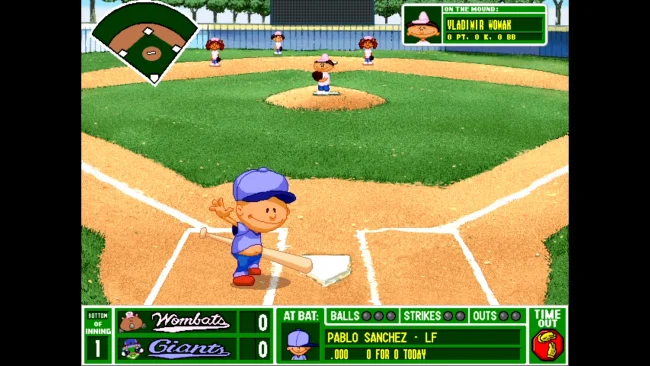 Capture d'écran PC de Backyard Baseball
