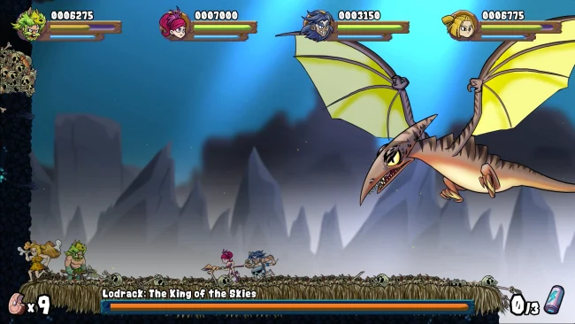 Caveman Warriors game screenshot