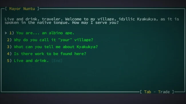 Captura de pantalla del juego Qud Caves