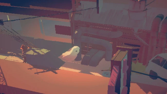 Boreal Tenebrae Act I: Captura de tela do jogo “Estou diante de você, uma forma quebrada”