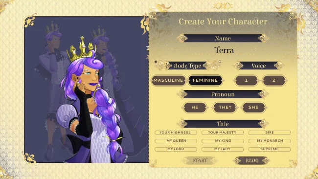 Captura de pantalla del juego Celestial Crowns