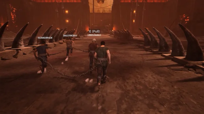 Captura de pantalla de PC encadenados juntos